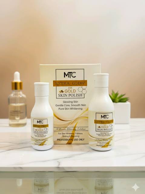 MTC Extra Glow 24K Gold Skin Polish – Professional Whitening & Repairing Kit