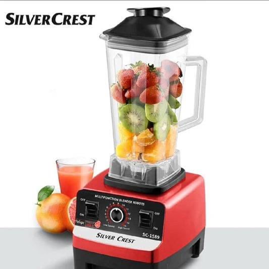 “Silver Crest SC-1589 4500W Heavy Duty 2-in-1 Blender & Smoothie Maker | 2L Jar, Ice Crusher & Juicer”