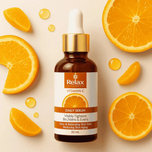 Relax Face Serum 30ml Vitamin C for Glowing skin and anti aging -