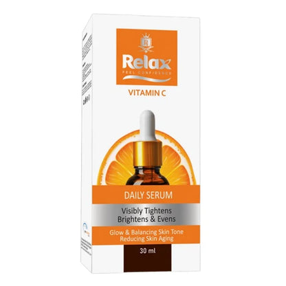 Relax Face Serum 30ml Vitamin C for Glowing skin and anti aging -